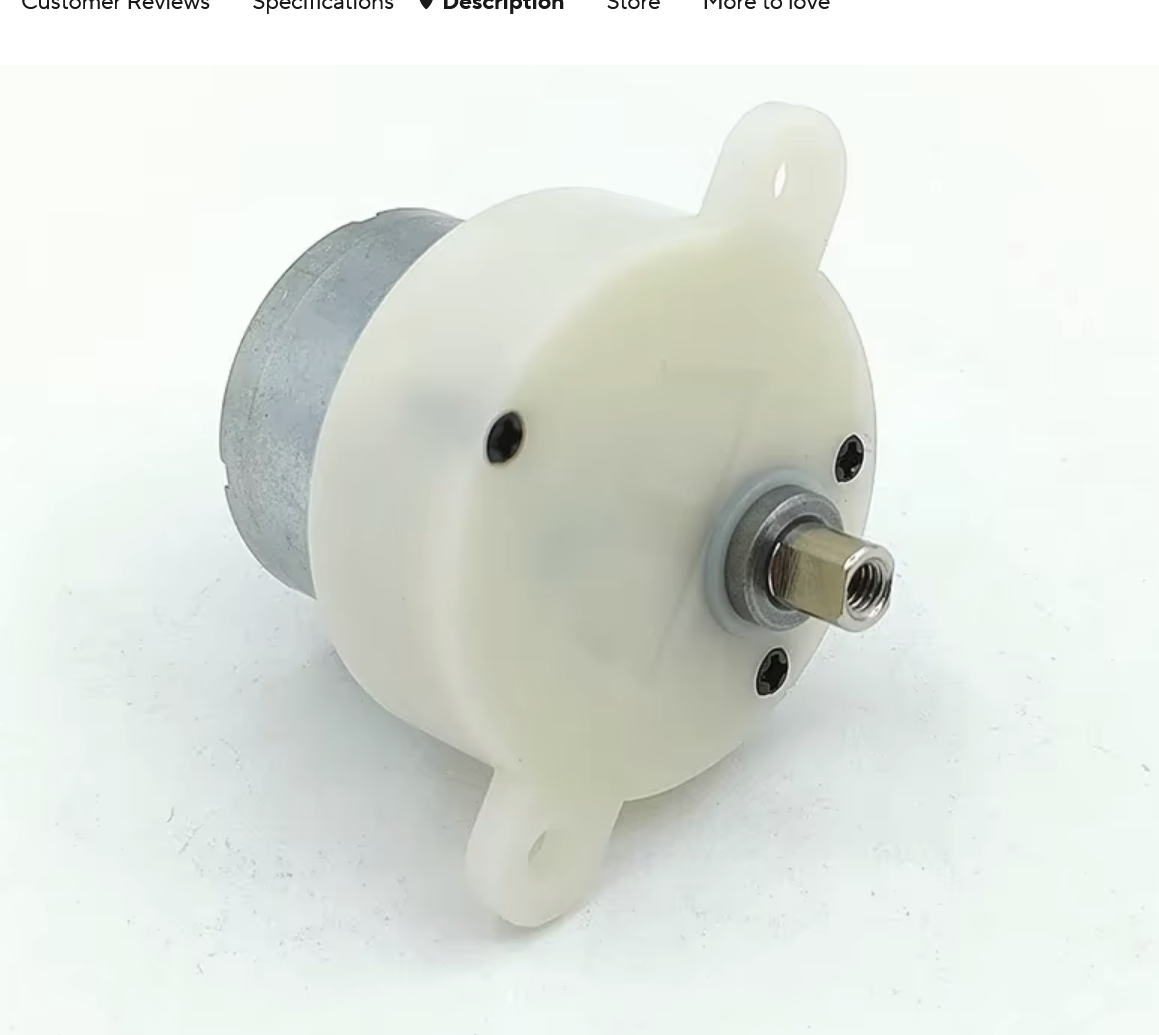 Micro Electric Geared Box Reduction Motor