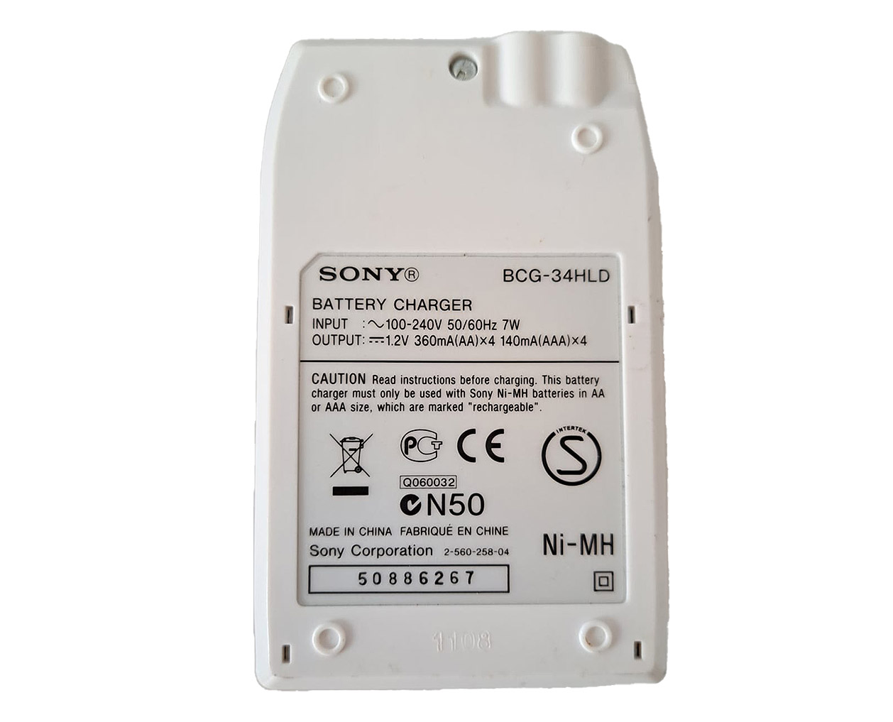 Sony Battery Charger BCG-34HLD