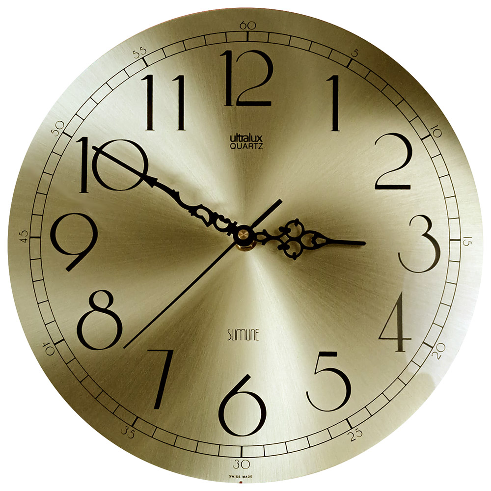 Wall Clock Metal Dial