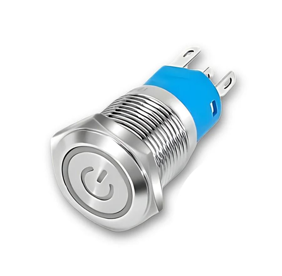 Self-locking Latching Power Button