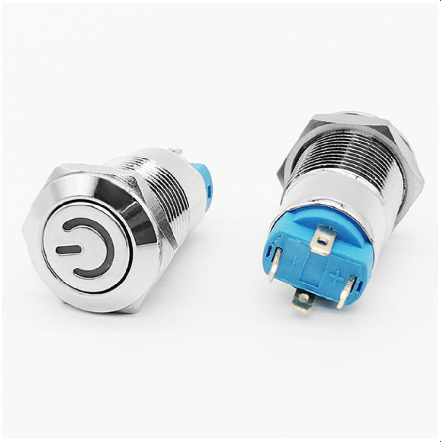 Self-locking Latching Power Button