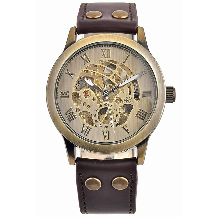 Retro Bronze Mechanical Watch