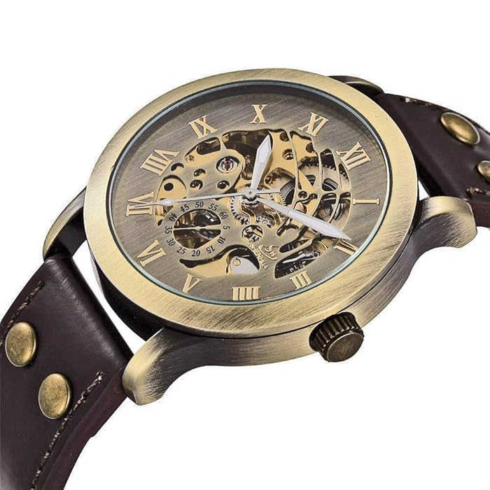 Retro Bronze Mechanical Watch