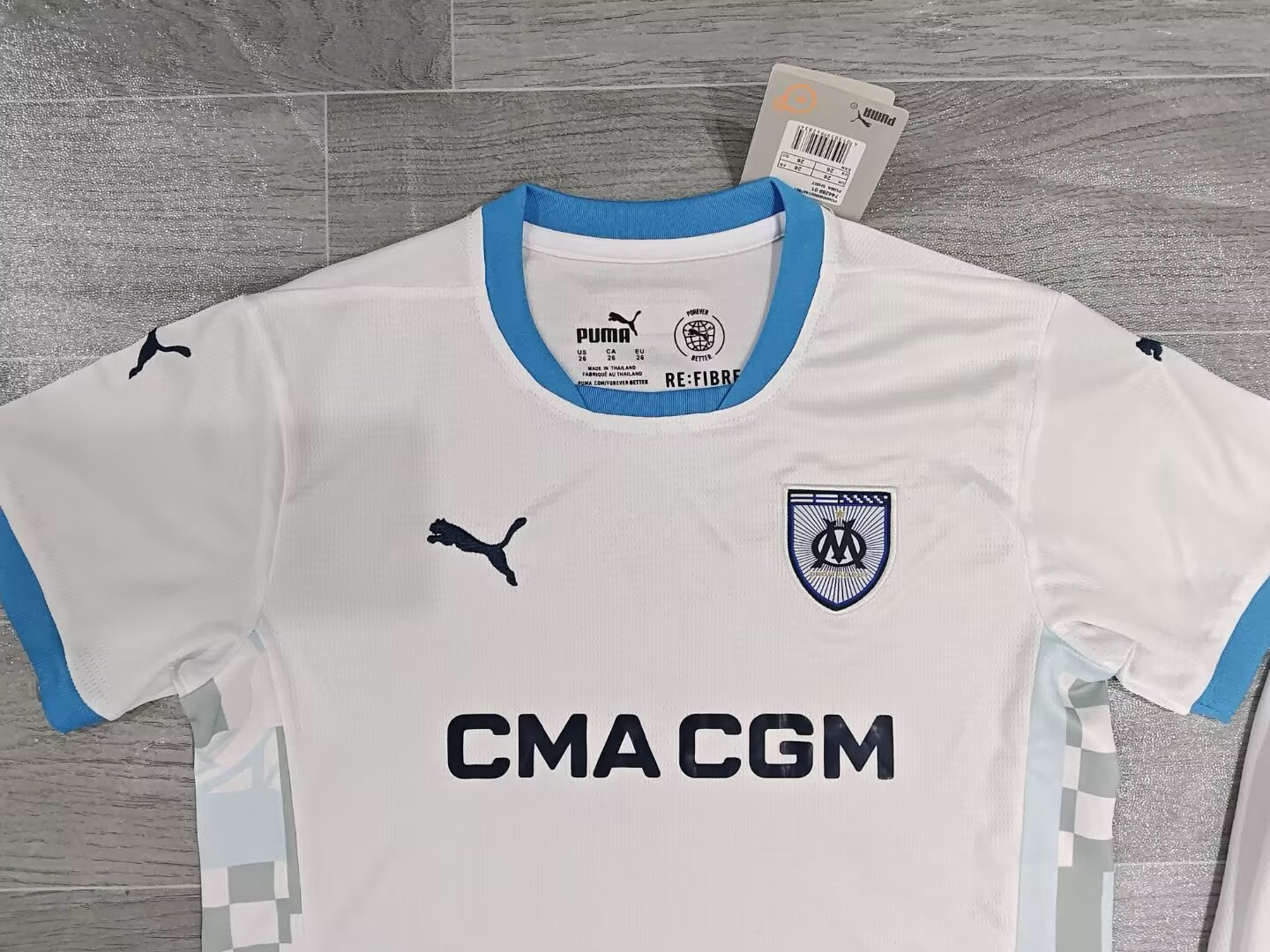 Maillot Domicile Marseille 2024/2025 Enfant/Ado Supporters Version