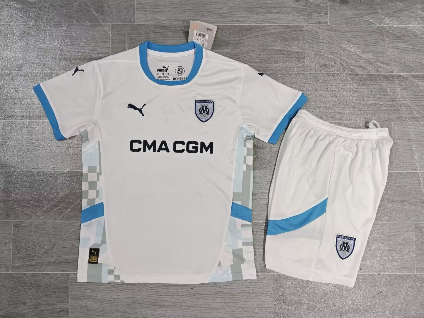 Maillot Domicile Marseille 2024/2025 Enfant/Ado Supporters Version