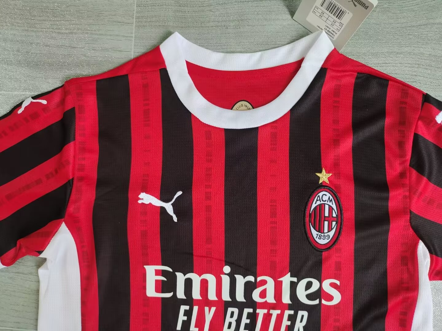 Maillot Domicile AC Milan 2024/2025 Enfant/Ado Supporters Version