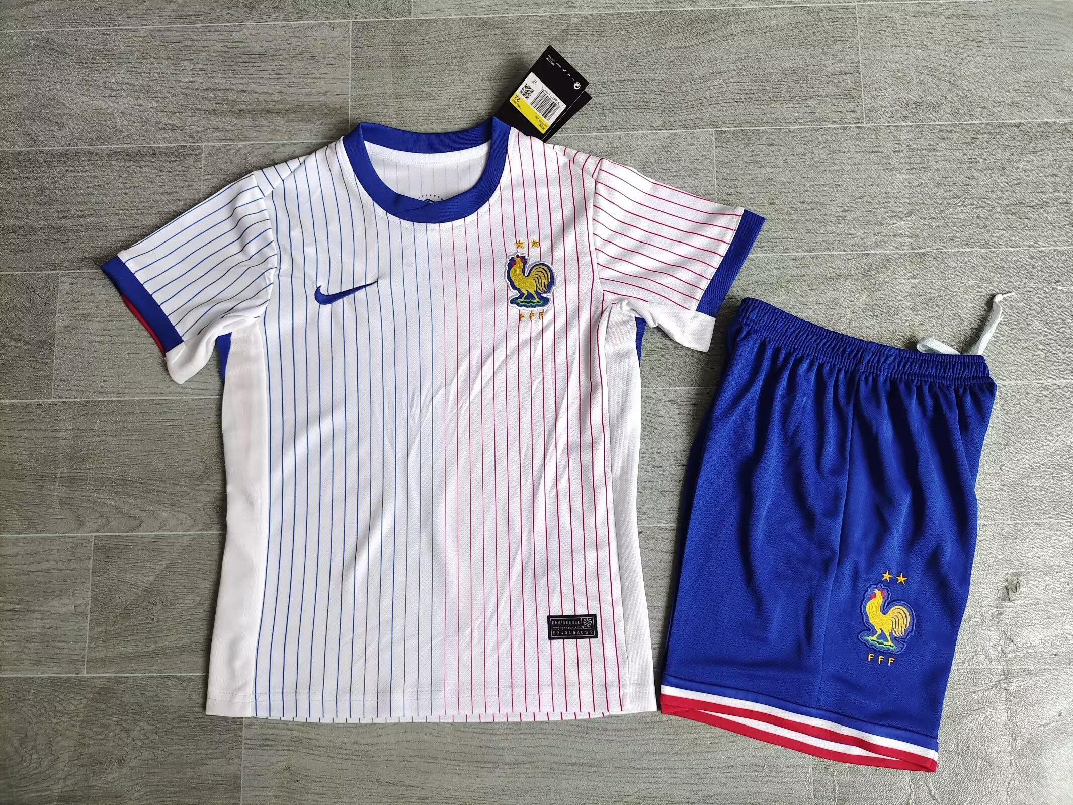 Maillot Extérieur France 2024/2025 Enfant/Ado Supporters Version