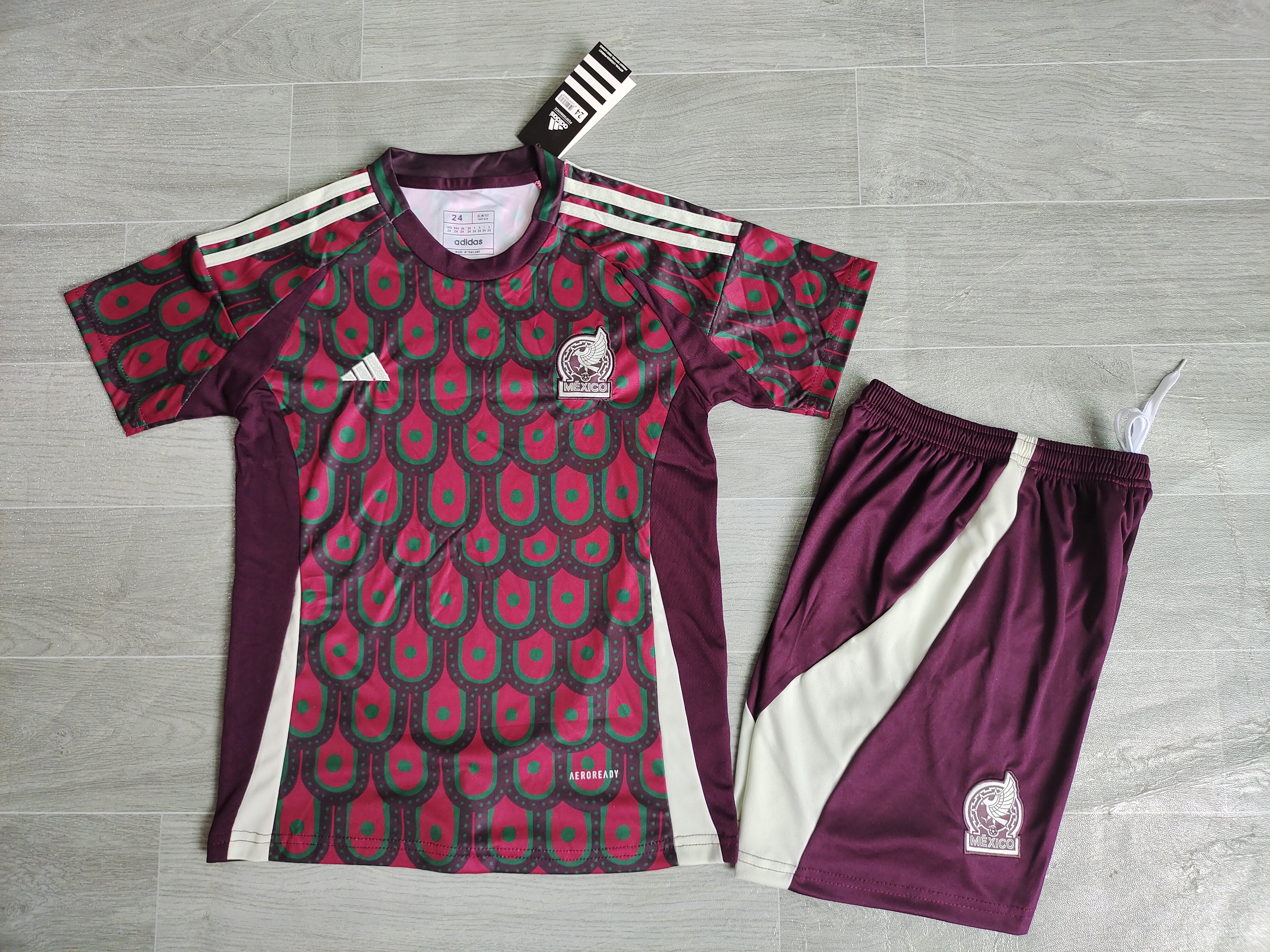 Maillot Domicile Mexique 2024/2025 Enfant/Ado Supporters Version