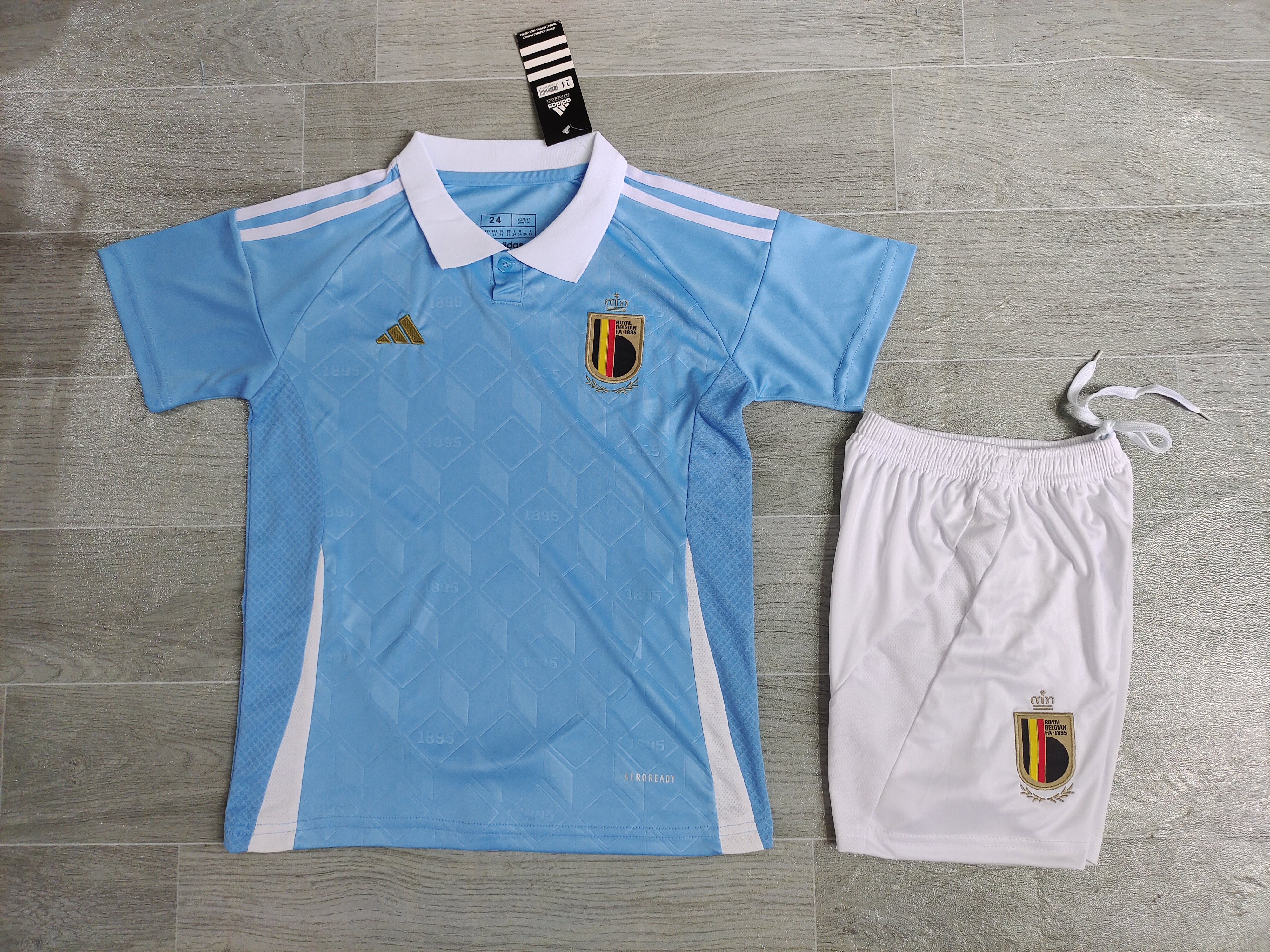 Maillot Extérieur Belgique 2024/2025 Enfant/Ado Supporters Version