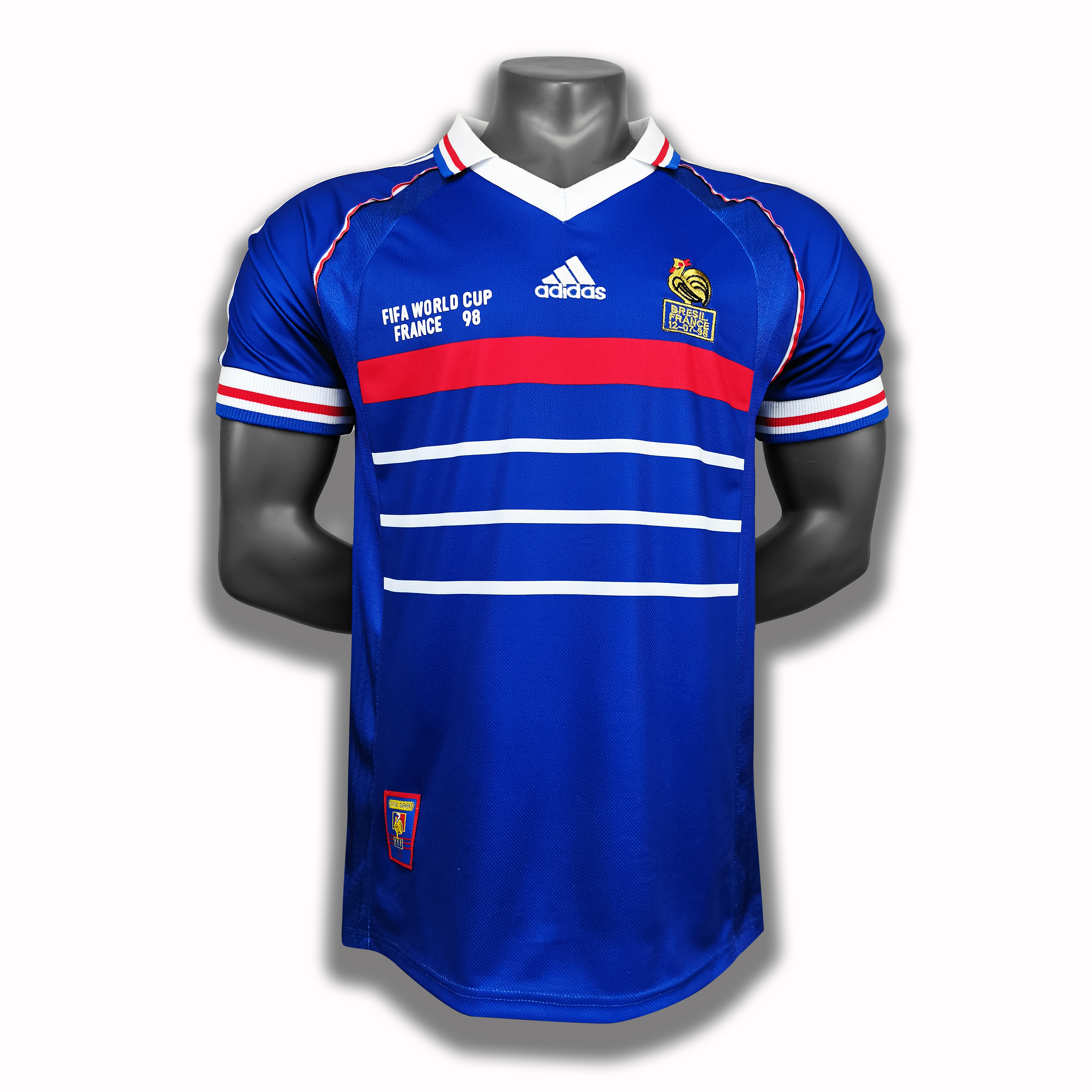 Maillot Rétro Domicile France 1998 Supporters Version
