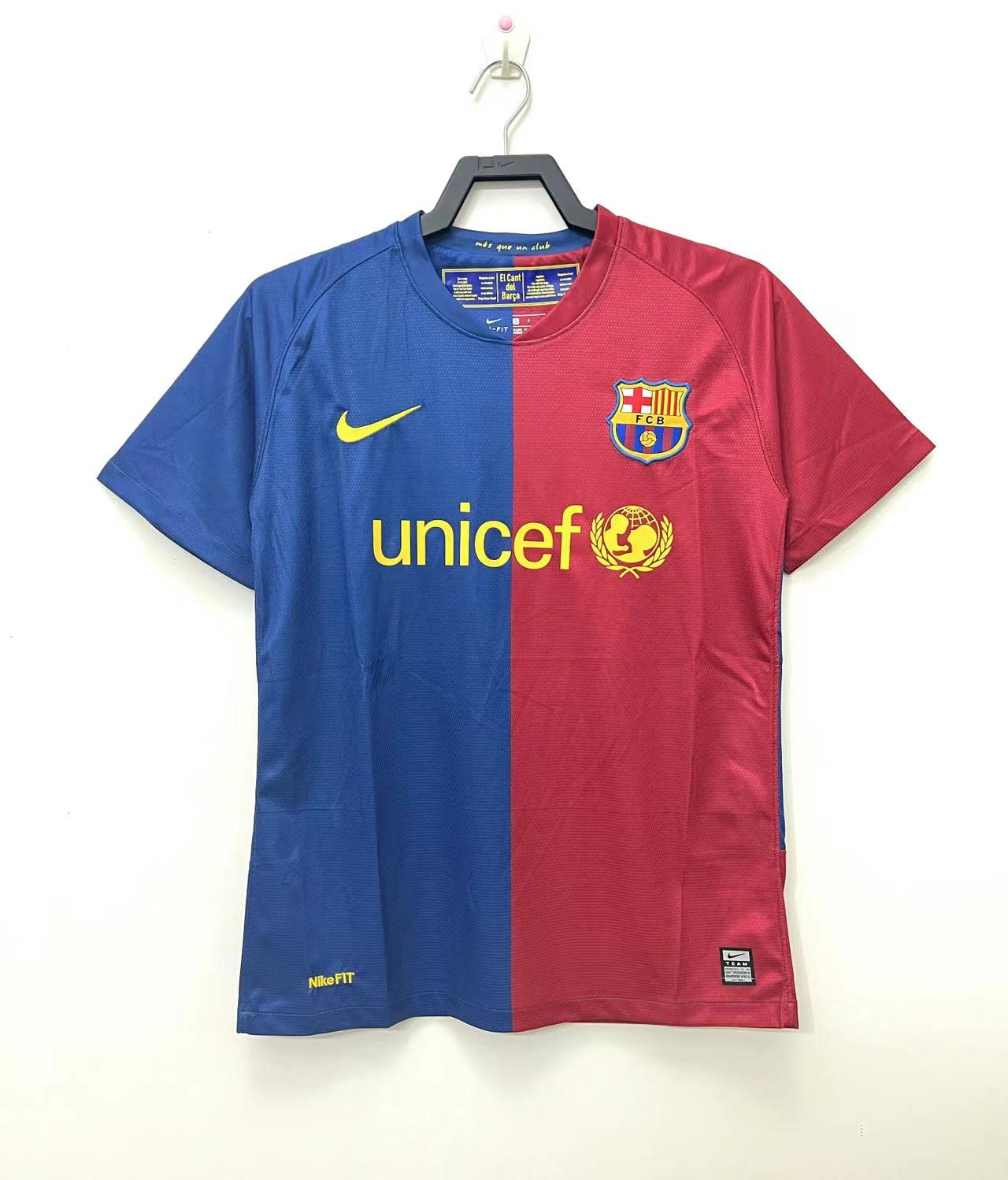 Maillot Rétro Domicile Barcelone 2008/2009 Supporters Version
