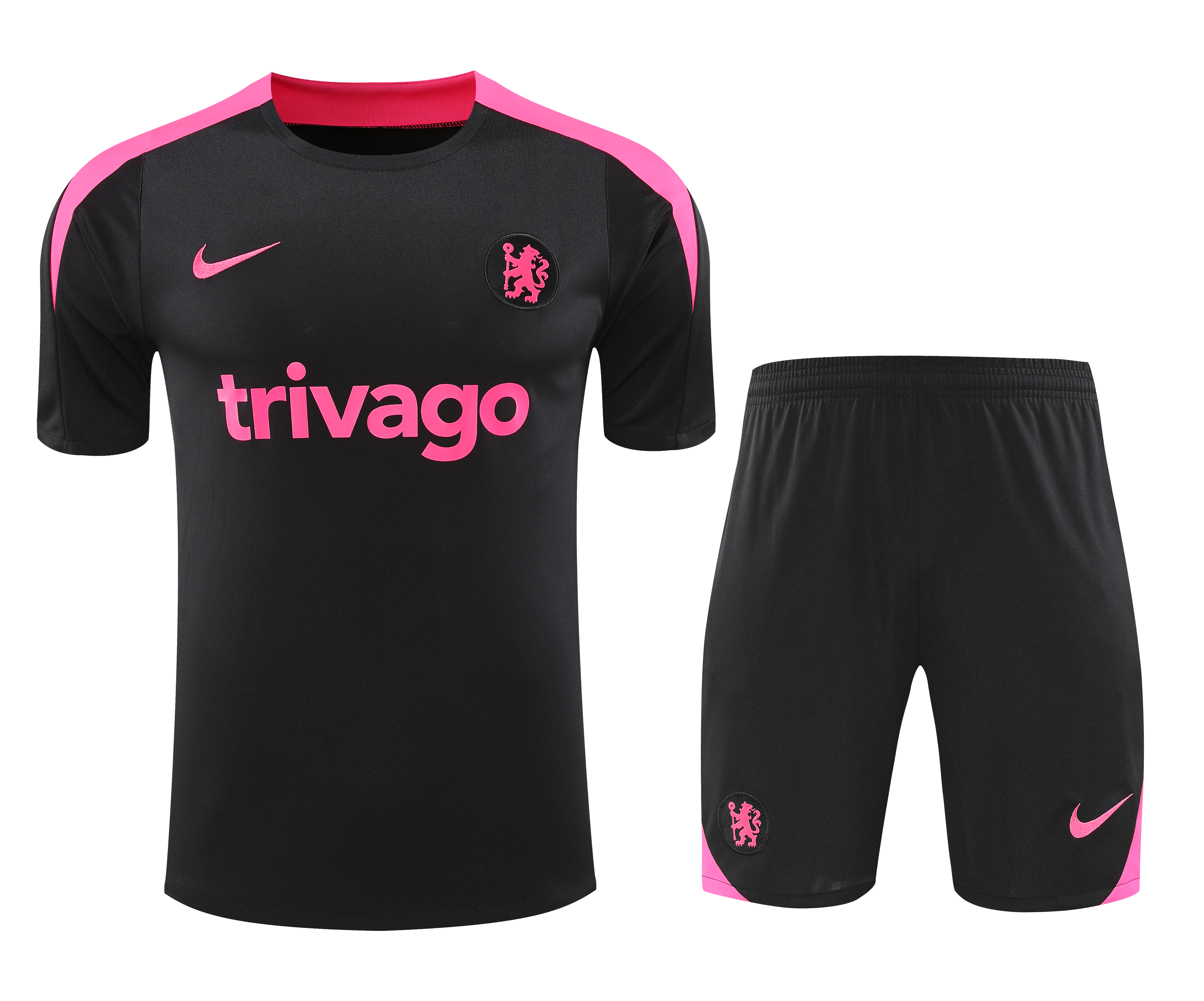 Chelsea Maillot d'entraînement DRI-FIT Strike - Noir/Rose