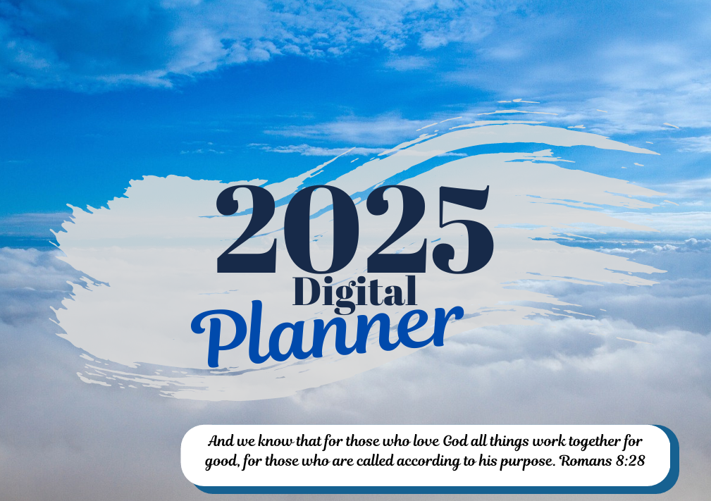 Digital Planner 2025-Inspirational with bible verses