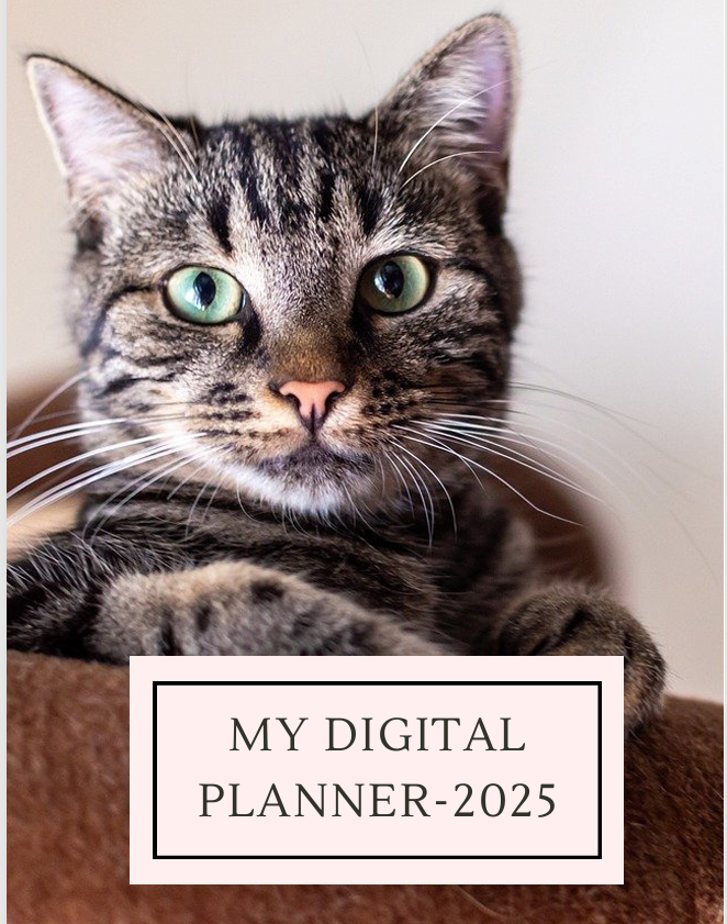 Digital Planner 2025-for cat lovers