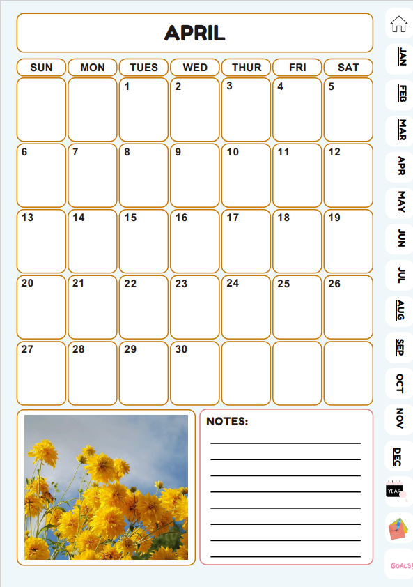 Digital Planner 2025-for flower lovers