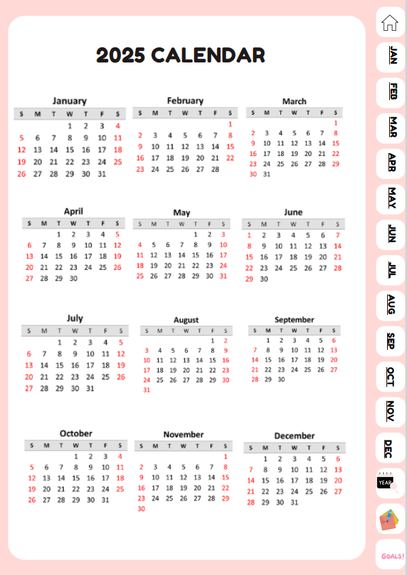 Digital Planner 2025-for flower lovers