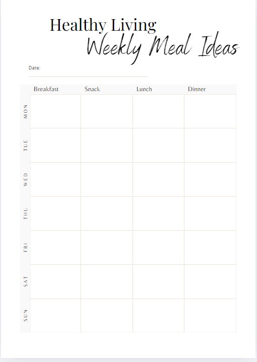 Healthy Living Journal