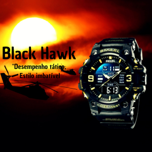 Relógio Tático Militar Smael Black Hawk 