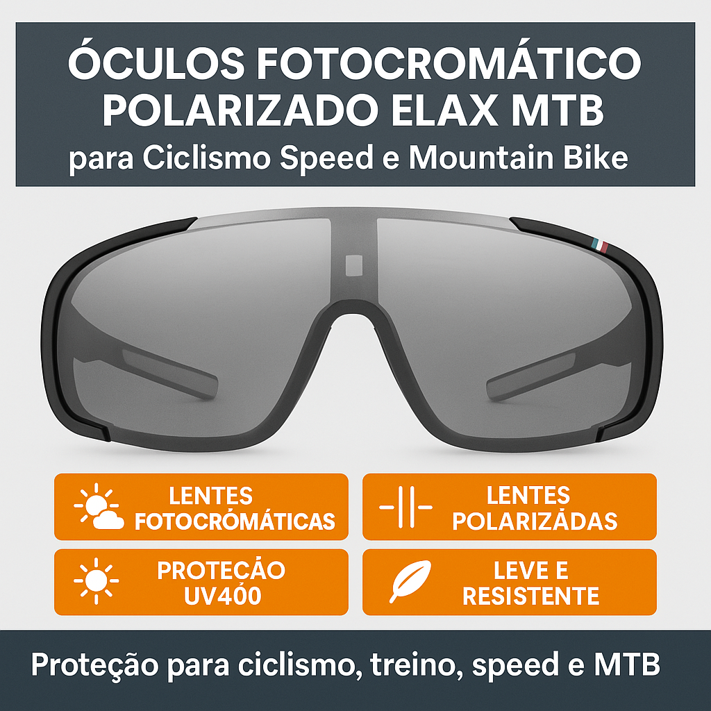 Oculos de Ciclismo Fotocromatico Para Mountain Bike Speed Original Para Ciclistas