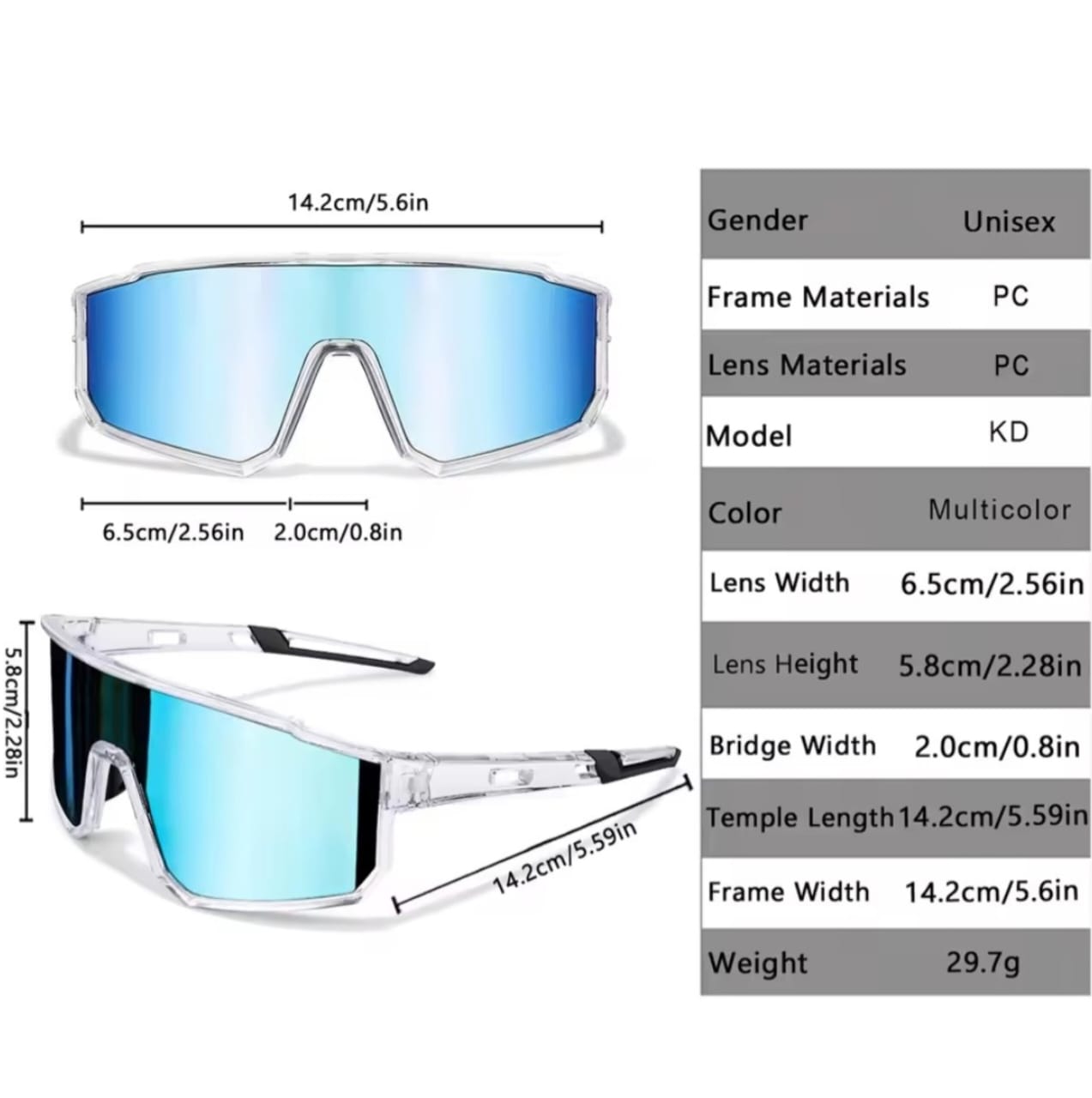 ÓCULOS PARA CICLISMO, SPEED E MOUNTAIN BIKE ELAX COM ROTEÇÃO UV400 - CERTIFICAÇÃO CE