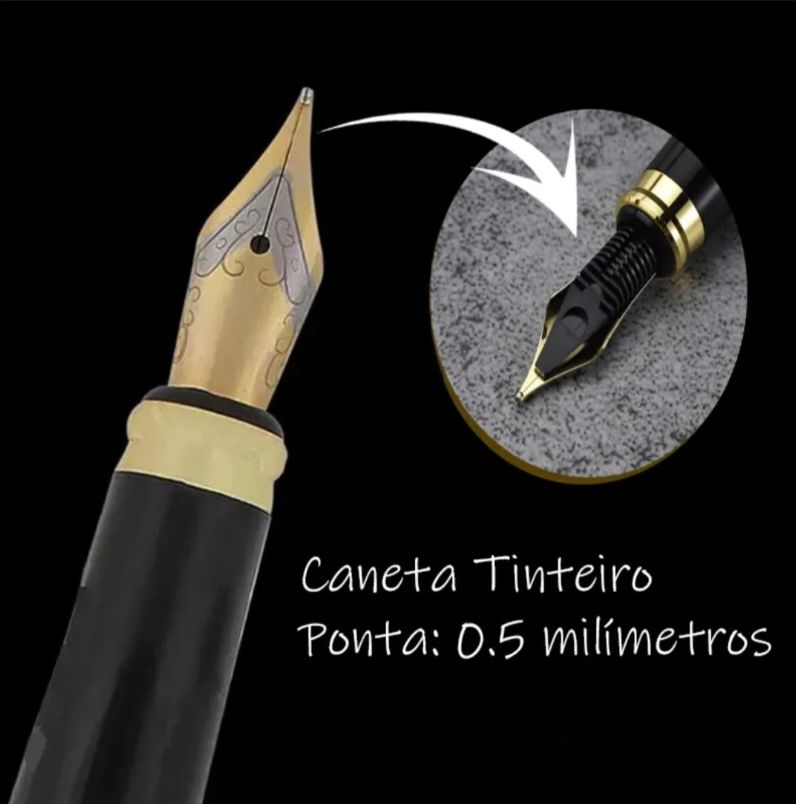 Caneta Tinteiro de Luxo Hanzi