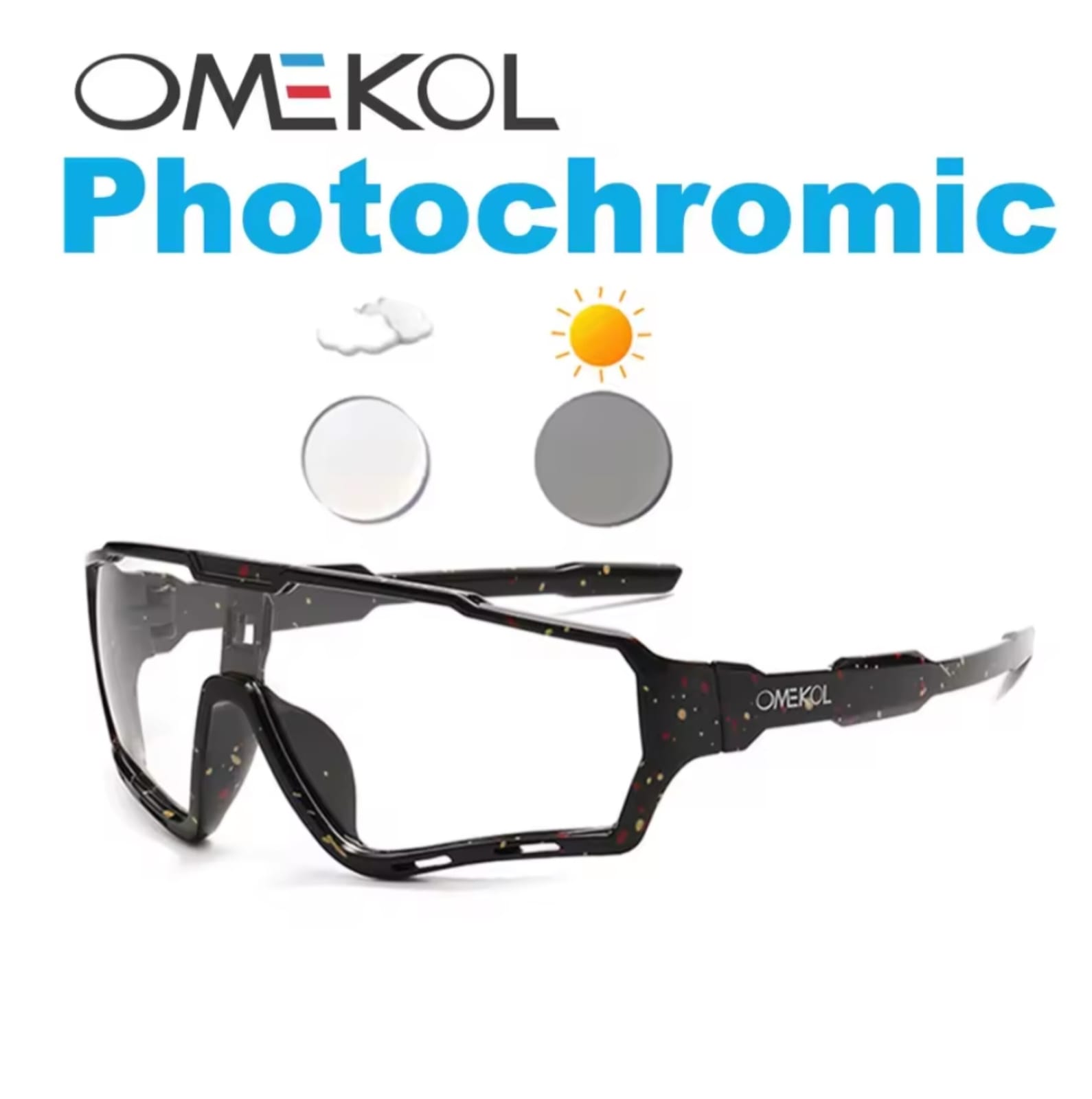 Óculos Fotocromático Polarizado Omekol Proteção UV400
