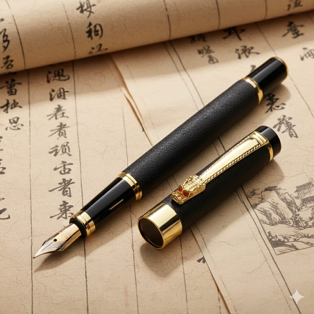 Caneta Tinteiro de Luxo Hanzi