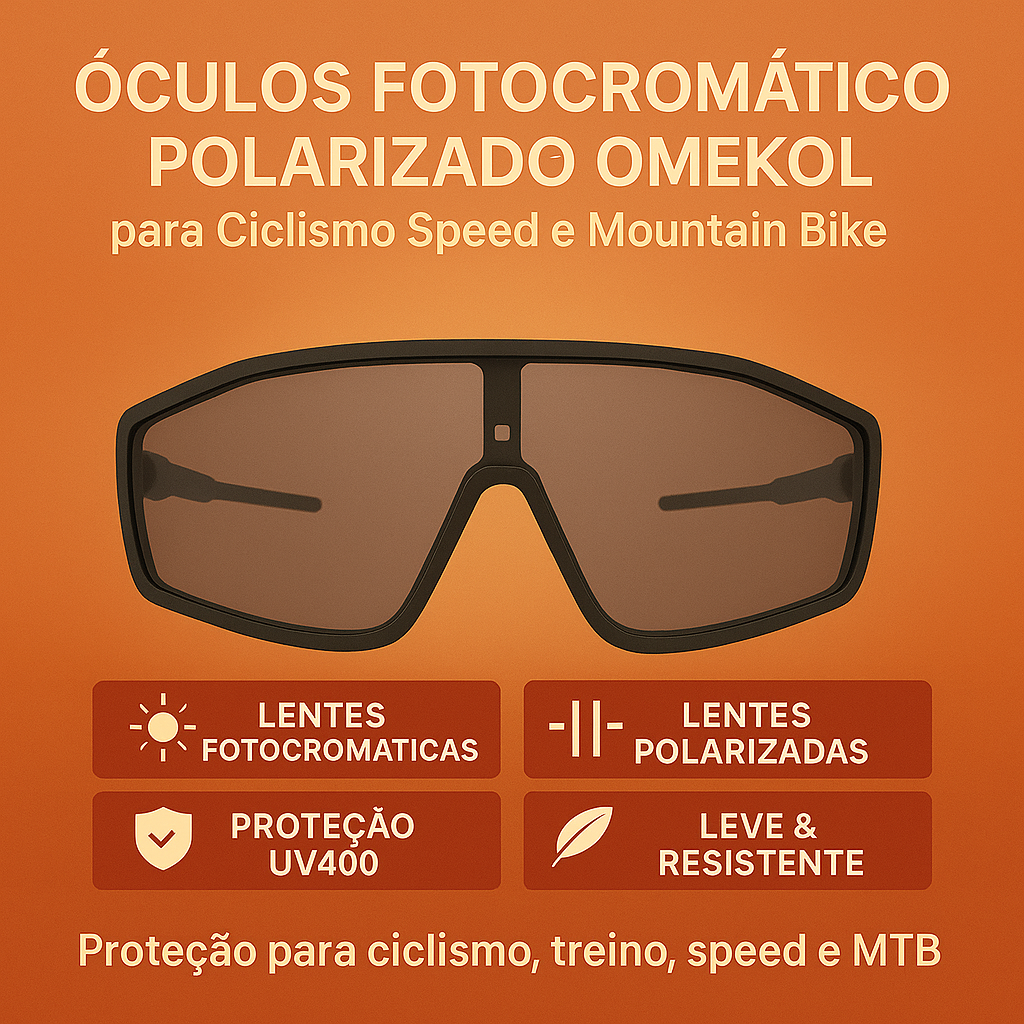 Óculos Fotocromático Polarizado Omekol Proteção UV400