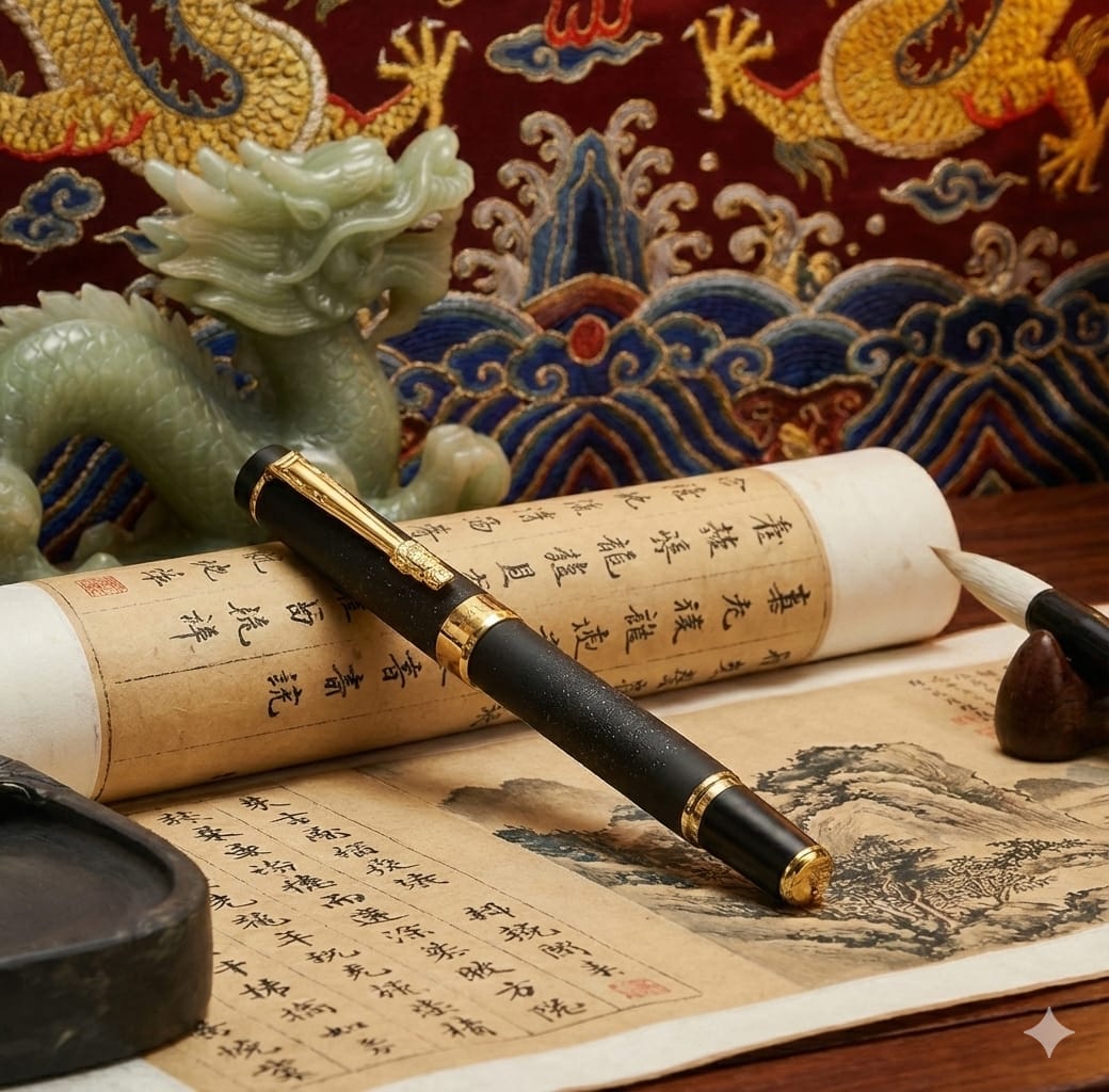 Caneta Tinteiro de Luxo Hanzi