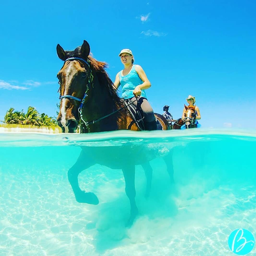 HORSEBACK RIDING, BLUE HOLE & BAMBOO RAFTING