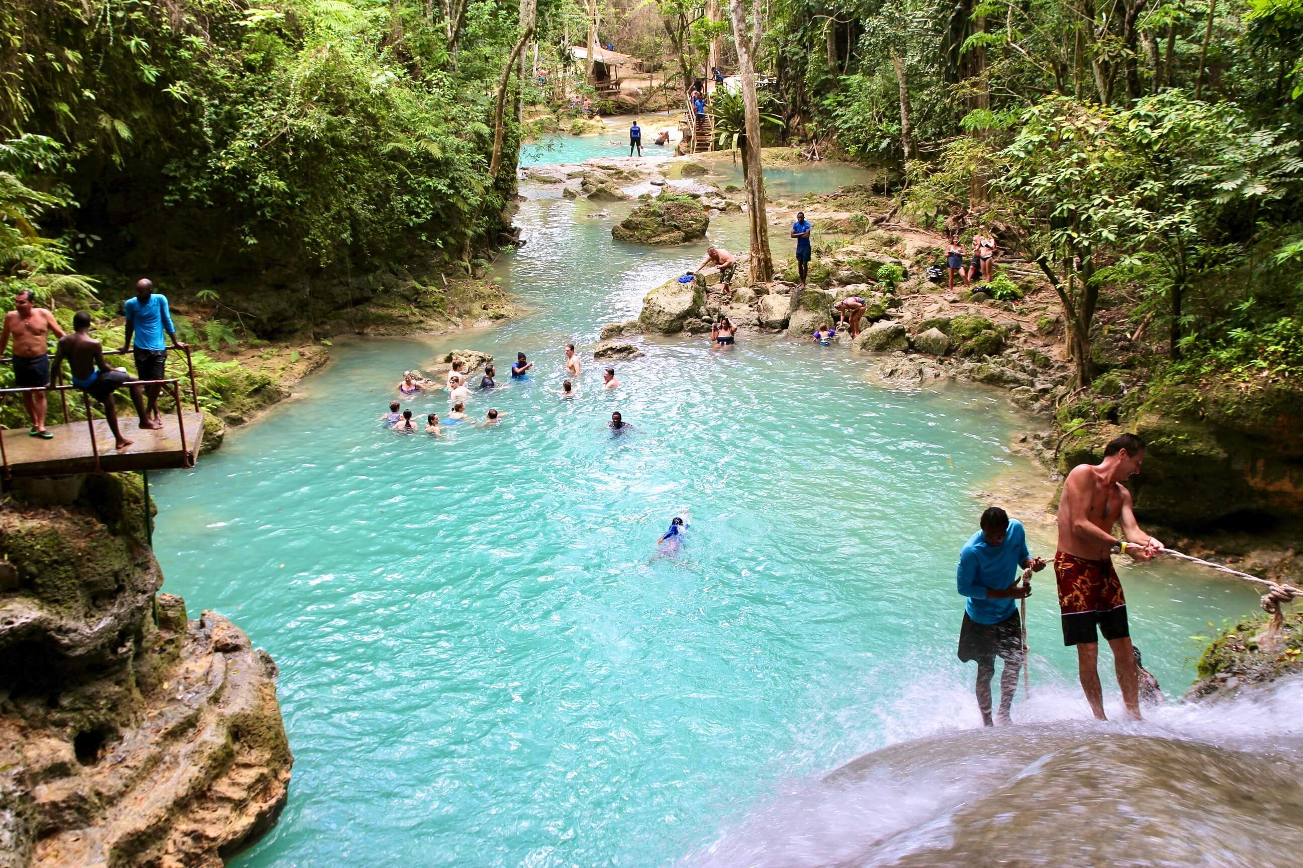 Blue Hole Tour And River Rafting From Falmouth