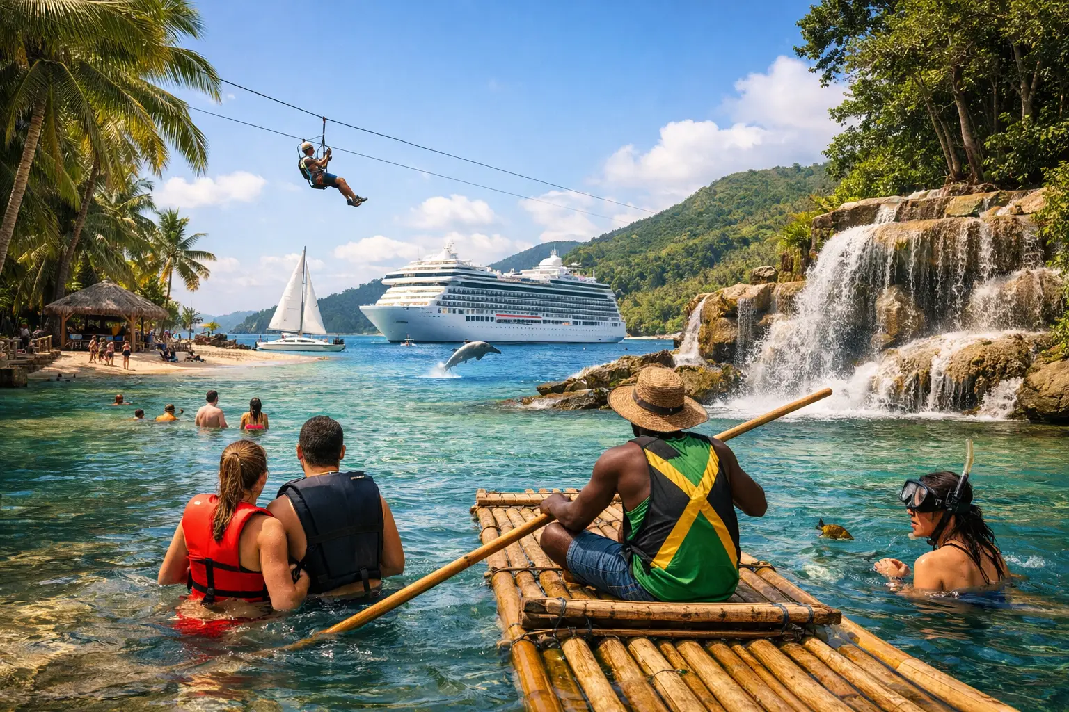 River Rafting City Tour and Beach