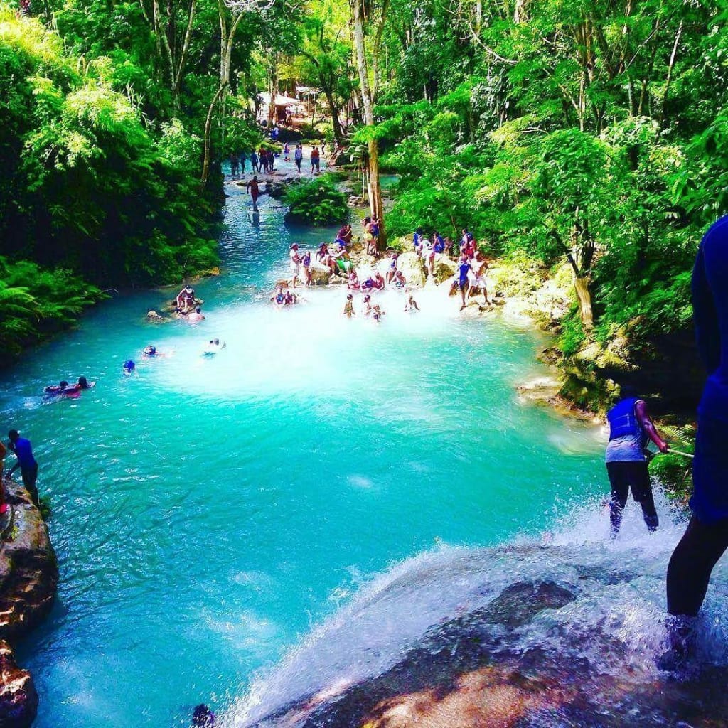 Blue Hole and River Rafting from Falmouth