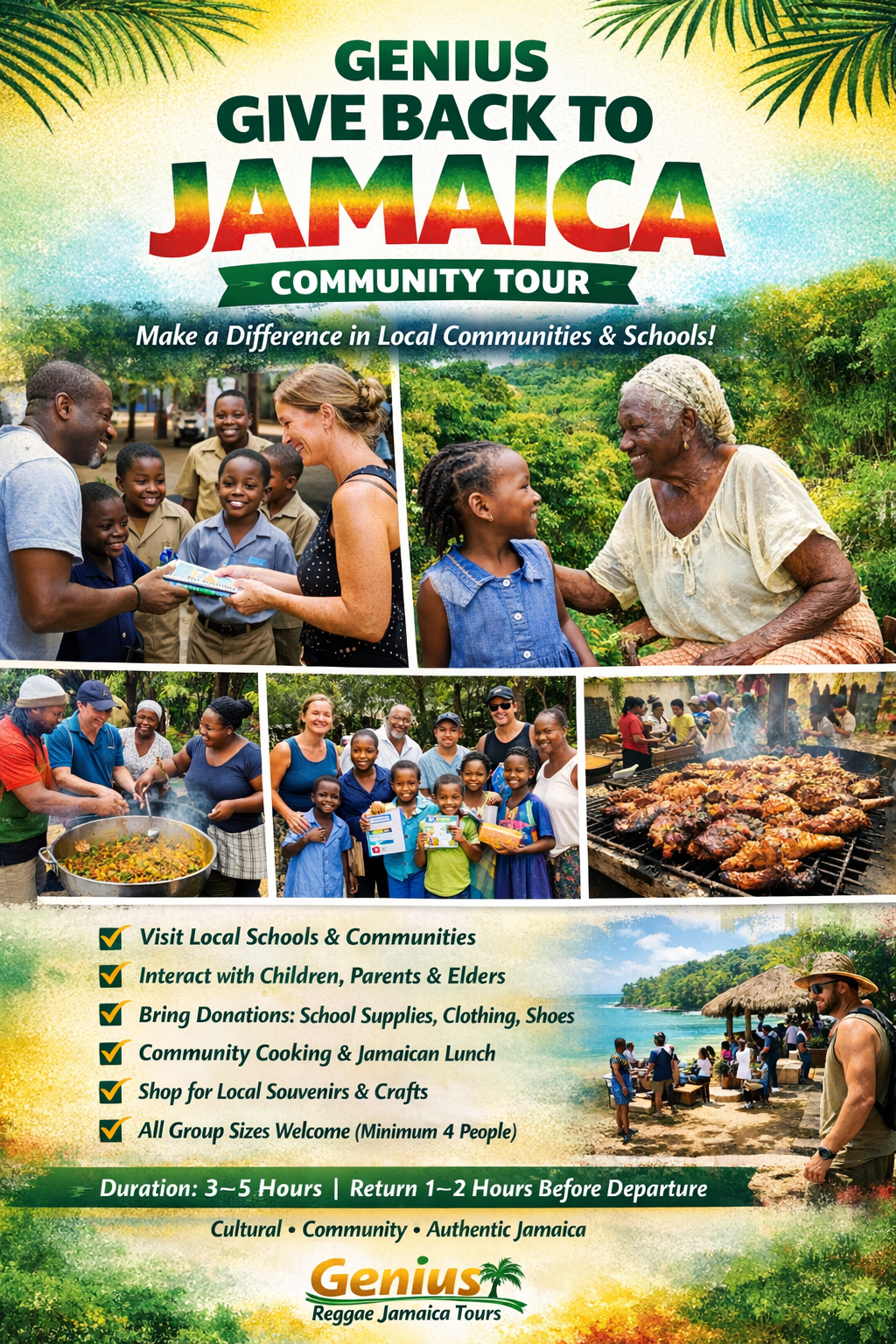 GENIUS GIVE BACK TO JAMAICA COMMUNITY TOUR
