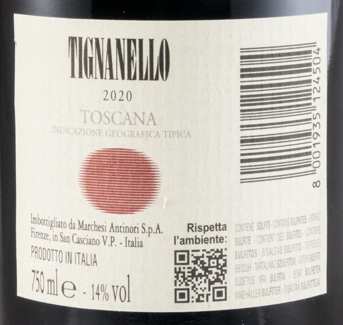 TIGNANELLO 2020 ANTINORI