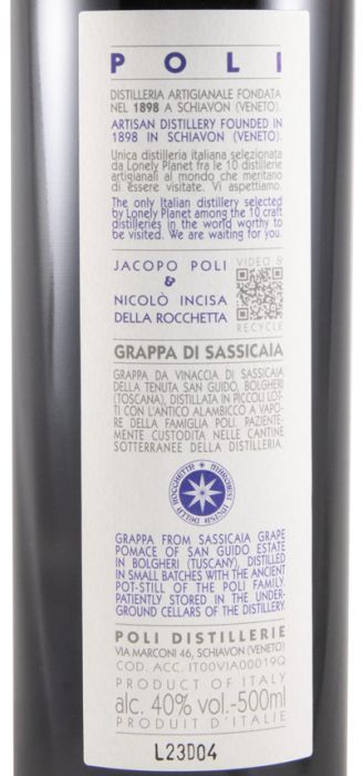 Grappa di Sassicaia