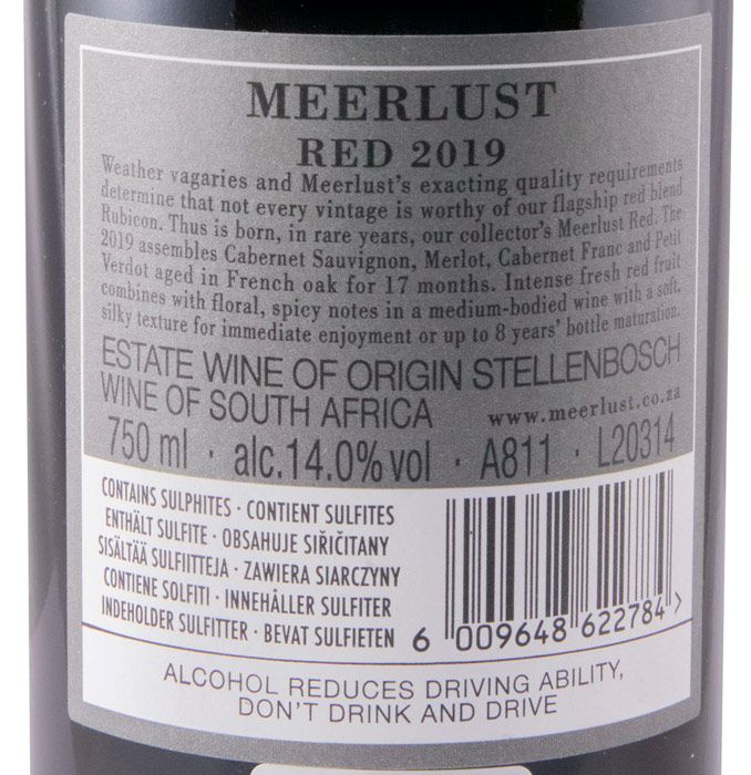  MEERLUST 2019 RED