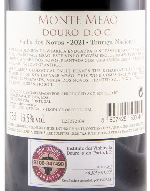 MONTE MEAO 2021 VINHA DOS NOVOS TOURIGA NACIONAL