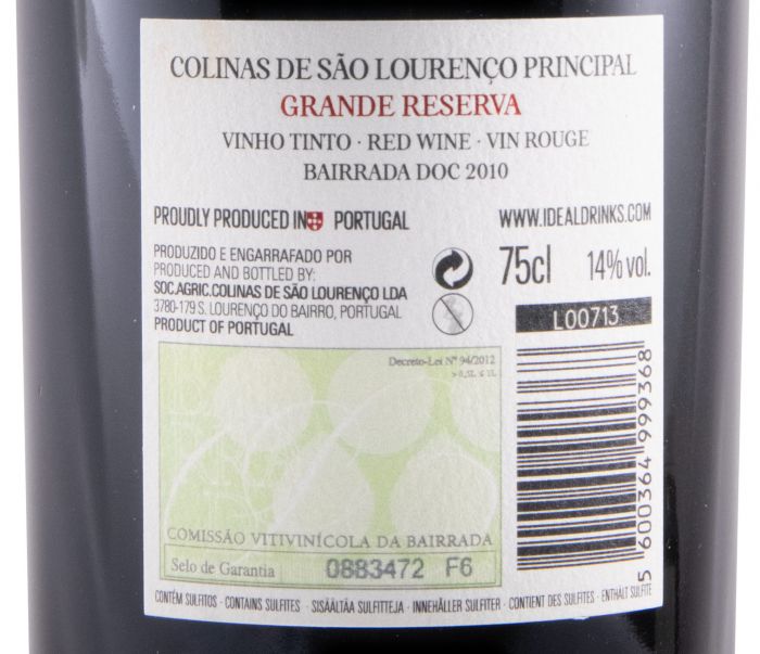 PRINCIPAL 2010 GRANDE RESERVA