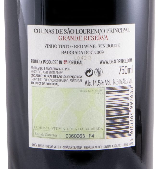 PRINCIPAL 2009 GRANDE RESERVA