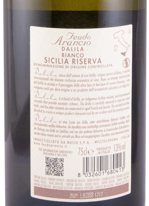 DALILA 2021 RISERVA FEUDO ARANCIO