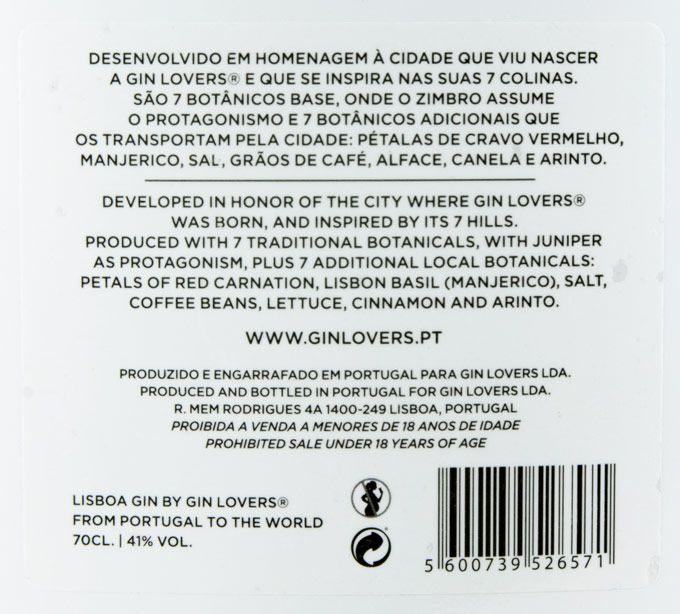 Lisboa Gin by Gin Lovers