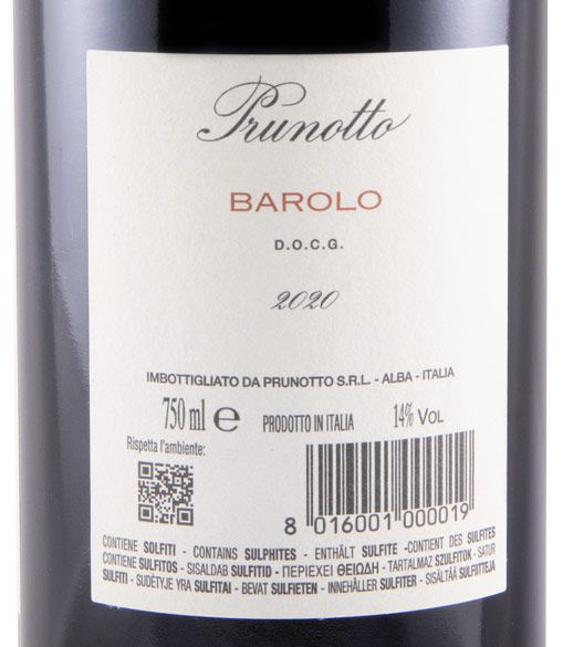 Prunotto Barolo 2020