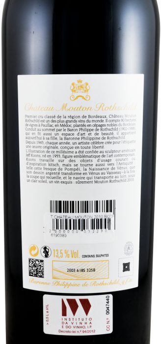 CHATEAU MOUTON 2010 ROTHSCHILD (PAUILLAC)