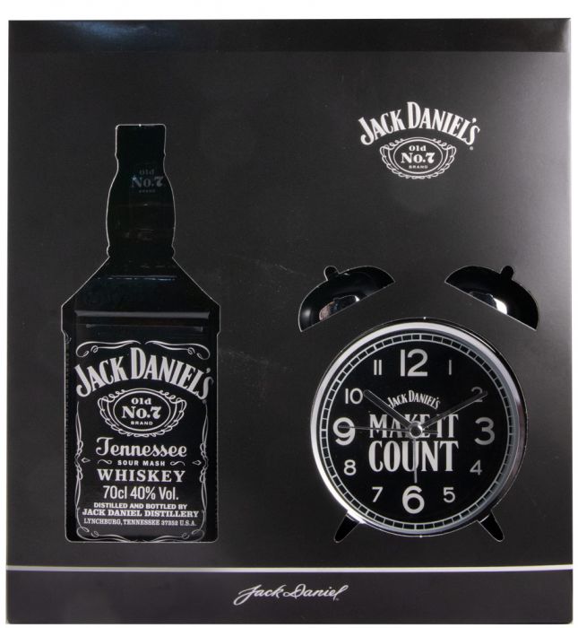 Jack Daniel's Tennessee Whiskey with Alarm Clock