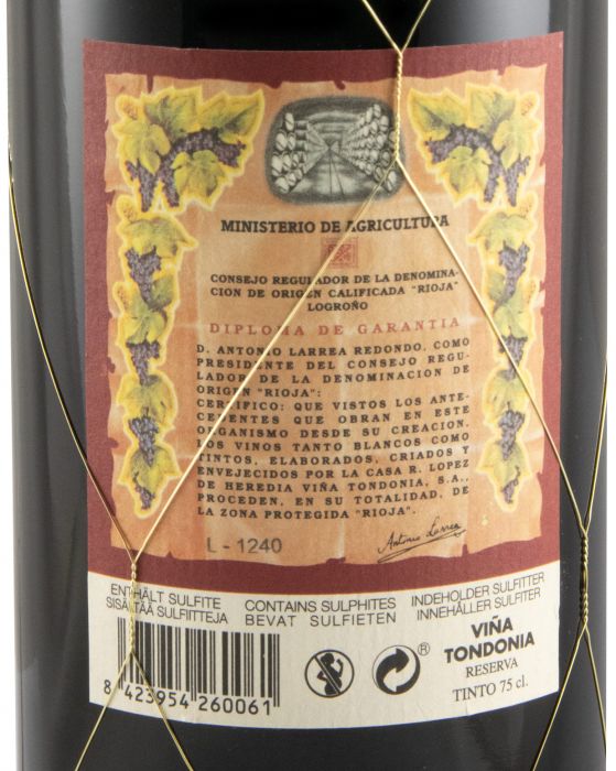 Viña Tondonia Reserva 2012