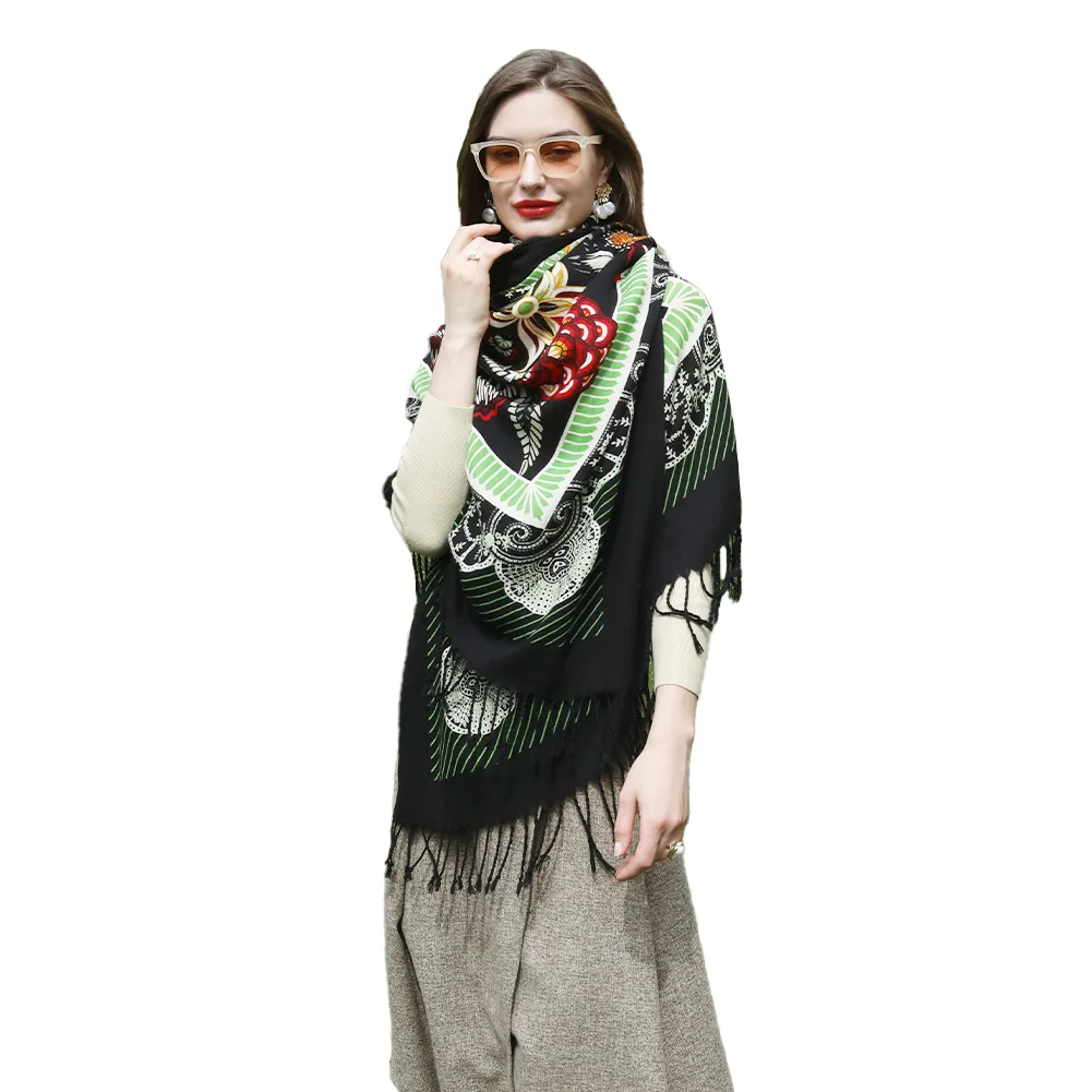 Scarflinks Luxury 100% Australian pashmina black wool Scarves  