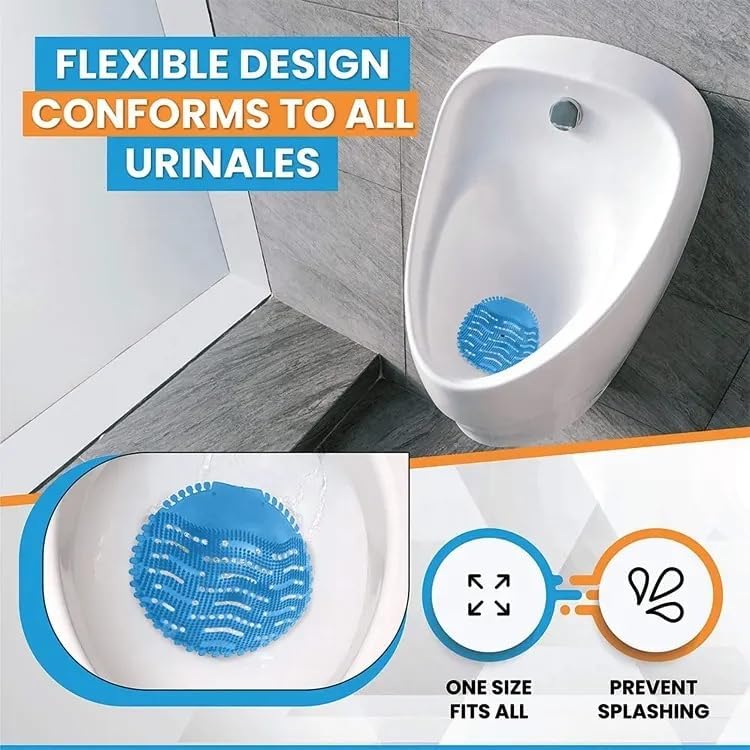 Urinal Screen Deodorizer 36 Pack,Urinal Mats Deodorizer Fresh Pads, Urinal Cakes Bulk Scented Anti-Splash, – Perfect for Schools, Bathrooms, Restrooms, Offices (Ocean Breeze/Lemon/Orange)