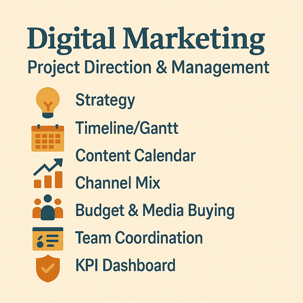 Digital Marketing Project Direction & Management