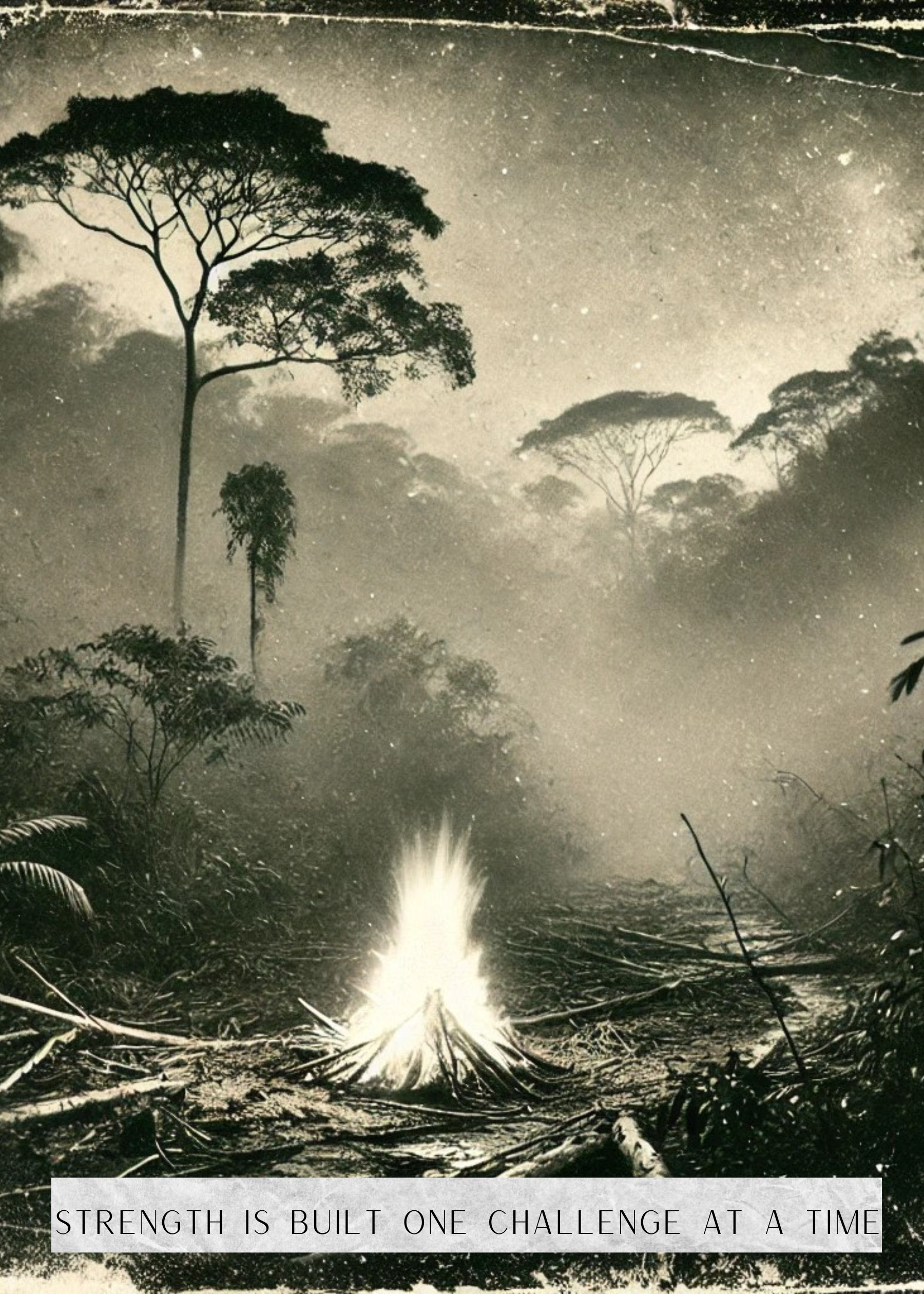 Forest Campfire Art Print + DIGITAL BOOK - WE NEED SHAMANS